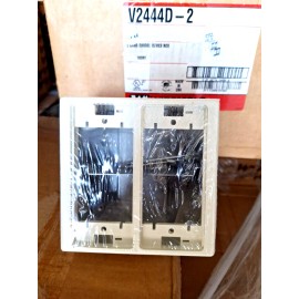 Wiremold New Case LOT of 10x Sets - Wiremold V2444D-2 Divided Device Box 2 Gang (IVORY)