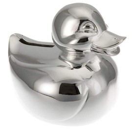 SILBERKANNE Duck Money Box 8 x 8 cm Premium Silver Plated Elegant Silver Plated in Top Workmanship Ready to Give as a Gift with Stylish Gift Packaging