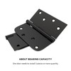 goldenwarm 3 Pack 4in Black Door Hinges Interior Door Hinges