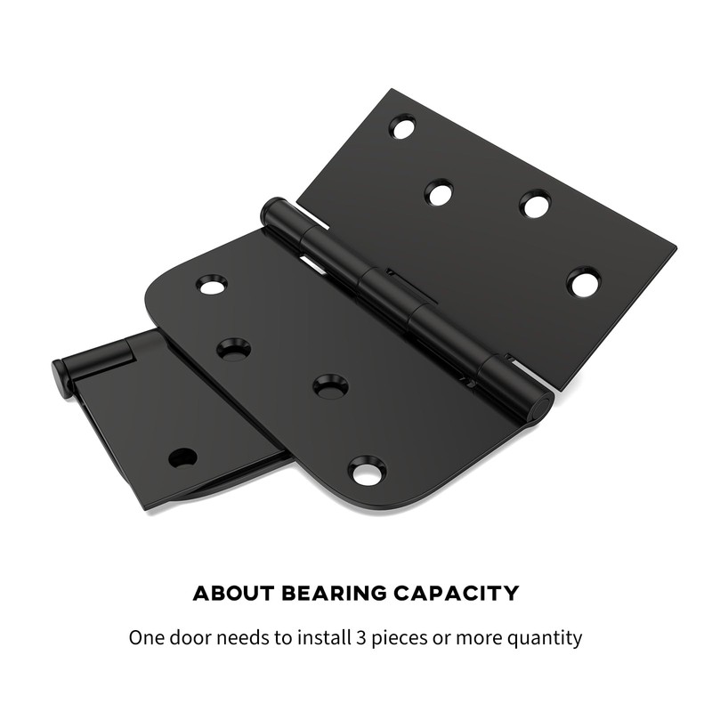goldenwarm 3 Pack 4in Black Door Hinges Interior Door Hinges