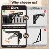 2 Pack E Track Folding Shelf Brackets - 8 Inches