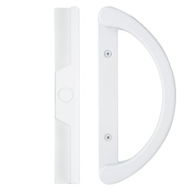 Wright Products Patio Sliding Door Handle Set, Mortise Style, Perfect Replacement for Damaged Sliding Door Handles, Sleek Design, Reversible Design(Non-Handed), White