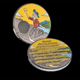 Gaunt Prospector AA Medallion 1 to 60 Years Sobriety Gift with Coin Capsule