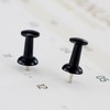 HXMJIED 100 Pcs Push Pins, Black Thumb Tacks, Head Push