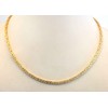 Tendenzalia Byzantine Byzantine Necklace Rose Gold-Plated or Doublé 2.4 mm