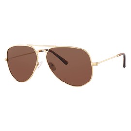 EYESPEX Classic Retro Aviator Polarized Sunglasses for Men Women 70s Vintage Metal UV Protection Sun Glasses Eyewear