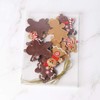 Gingerbread Christmas Tree Decorations, 12 Pieces Traditional Ginger Man Clay