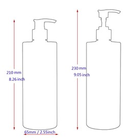 ZEOABSY Pack of 4 500 ml Empty Lotion Dispenser Gel Dispenser White Plastic Bottle with Gold/White Lotion Dispenser Refillable for Filling Bathroom Shampoo Oil