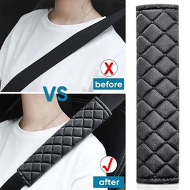 4 Pack Car Seat Belt Pads Comfort Harness Pads Soft Seat Belt Travel Cushion Pram Strap Covers Backpack Shoulder Pad Universal Car Safety Seat Belt Strap Shoulder Neck Protector Pad for Adults Kids