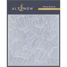 Altenew Flowers & Leaves 3D Embossing Folder, Easy to Use Embossing Folders for Paper Crafting, Three-Dimensional Projects, Card Making, Scrapbooking, Journaling