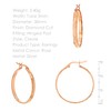 Tuscany Silver Sterling Silver Cut Hoop Earrings, Silver