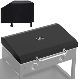 Upgraded Griddle Hinged Lid for 28" Blackstone 1517, 1853, 1605, 1803, 1839, 1856, 1885, 1924, 1983, 2094, 2137, 2145, Hard Cover with Thermometer and Cover for Blackstone 28 Inch Griddle Accessories