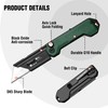 WORKPRO 3-Pack Folding Utility Knife, Compact EDC Box Cutter with