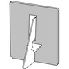 Lineco Lineco 328-3009 White Single-Wing 9" Self-Stick Chipboard Easel Backs