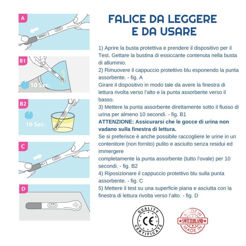 Sanavita Test di Gravidanza - Test Autodiagnostico pratico e veloce