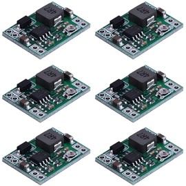 DUBEUYEW Mini DC-DC Buck Converter Adjustable Power Supply Module 24V to 12V 9V 5V 3V (6 PCS)