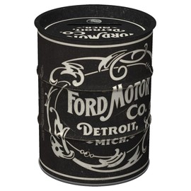 Nostalgic-Art Retro money box, 600 ml, Ford – Vintage Logo – Gift idea for Ford fans, metal piggy bank, vintage design