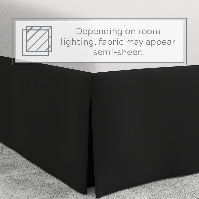 Levinsohn Magic Skirt Tailored Bedskirt, Never Lift Your Mattress, Classic