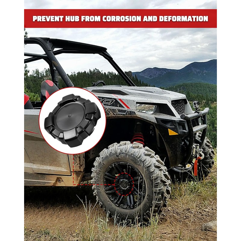 POKIAUTO Wheel Hub Caps for Polaris General 1000/4 1000 2016-2021,