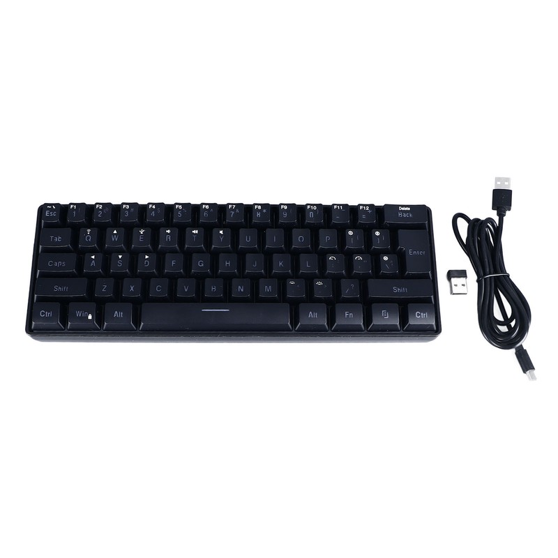 61 Keys Gaming Keyboard 2.4G Bluetooth Wired 3 Modes Keyboard