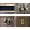 GLANT Rustic Wall Mounted Jewelry Organizer with Wooden Barndoor Decor,Wooden