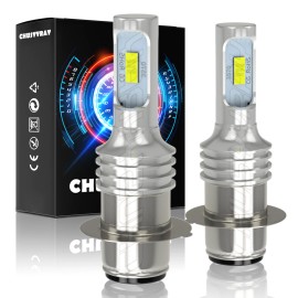 CHUSYYRAY 2pcs LED headlight bulbs for Kawasaki KDX 200 220 250 KLX 300 Prairie 400 KFX450