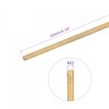 TOP-VIGOR 2Pcs M2 x 250mm Male Brass Threaded Rod, All