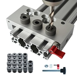 Aluminum Profile Drill Guide Access Hole Drill Jig For 1515 2020 2040 2060 2080 3030 3060 3090 4040 4080 Series, Portable Drilling Guide, Craftsman Tool Accessory