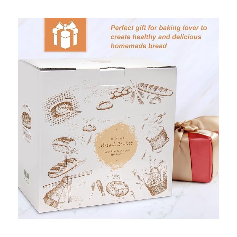 Banneton Bread Proofing Basket Set of 2, 9 Inch Round