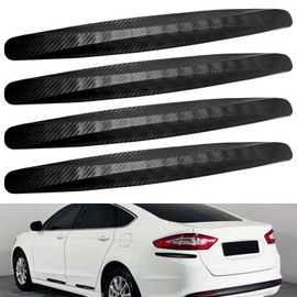 BokWin 4-Packs Black Anti-Collision Patch Bumper Guard Strip Anti-Scratch Bumper Protector Trim Universal for Cars SUV Pickup Truck