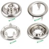 50 Sets 11mm Metal Snaps Stainless Steel Buttons for Sewing