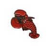 GBJUK Lobster Cray Fish Enamel Pin Lapel Badge with Butterfly