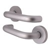 EAI Return to Door Lever on Rose | Aluminium |