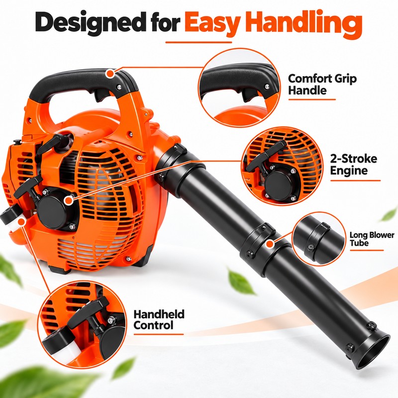 Gas Leaf Blower for Lawn & Garden – 25.4cc 2-Stroke