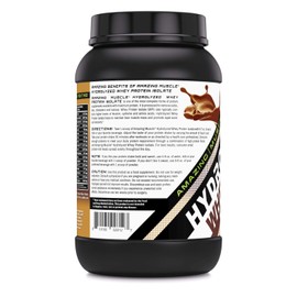 Amazing Muscle Ultra Pure Hydrolyzed Whey Protein Isolate * Supports Lean Muscle Growth & Rapid Recovery (Chocolate)