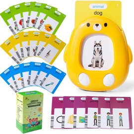 Talking Flash Card Toy for Kids with 224 Sight Words - Educational Language Learning Toy:_English Only (Yellow Bear) 