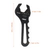 YWBL-WH Adjustable Wrench Aluminium Alloy Spanner Wide Jaw Opening with