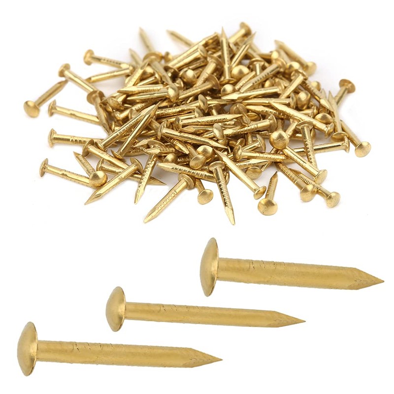 100Pcs Round Head Nail, Small Smooth Round Head Nails Multi