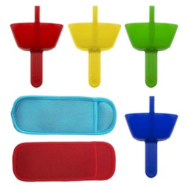 4-Piece Ice Lolly Holder, 2-Piece Ice Lolly Cover, Ice Stand, Anti-Drip Ice Lolly Holder, Ice Cream Stand