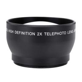Telephoto Lens, Camera Accessories Camera Lens, High Definition Lens 52mm Teleconverter 52mm 2X Magnification for Photographer Enthusiast