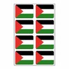 Generisch Set of 8 Palestine Flags Sticker Set, Black, White,