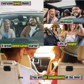 UpnowPro Funny Car Coasters for Cup Holders - 2 Pack, Flower Car Cup Holder Coaster, Non-Slip Absorbent Ceramic Stone Cup Holder Coasters for Car Keep Clean, Cute Car Accessories for Women Gift