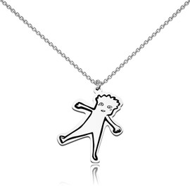 WUSUANED Funny Cartoon Character Necklace Anime Inspired Necklace Anime Cosplay Gift Yuji Lover Gift For Fans (Funny Cartoon Yuji Necklace)