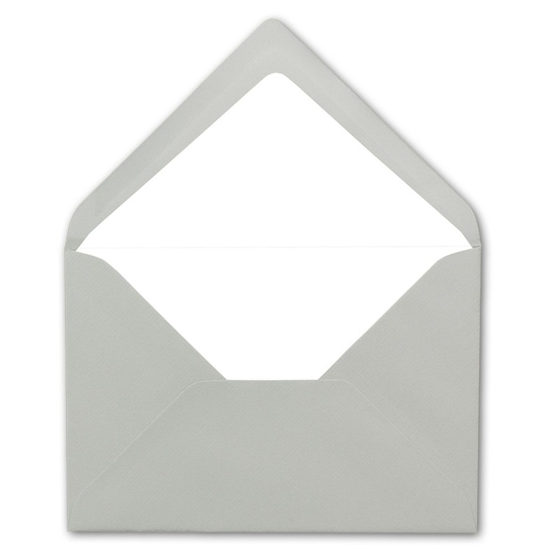 50 x envelopes in light grey - envelopes in DIN