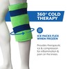 Brownmed Polar Ice Large Knee Wrap - Wearable Cold Therapy