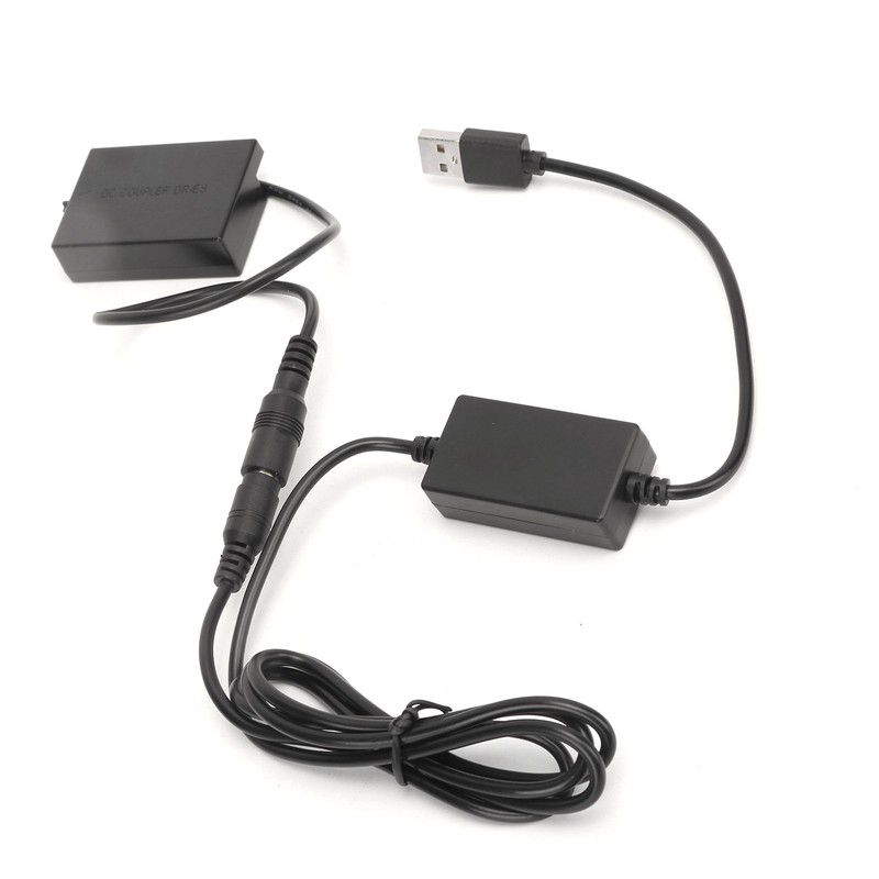 LPE8 Dummy Battery DC Coupler Power Adapter with USB Drive