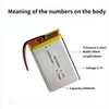 3.7V Lipo Polymer Rechargeable Battery for Bluetooth GPS (602540-750mah)