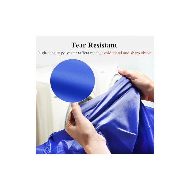 Tear-Resistant Large Laundry Bag with Drawstring, 27 x 35inches，Royal Blue，for