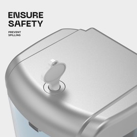 PLUSSEN Soap Dispenser No Drilling 600 ml Wall Mounting Single Head Manual Soap Dispenser Bathroom Shower Gel Liquid Shampoo Dispenser Holder Designed with Clear Window (9306 Silver)