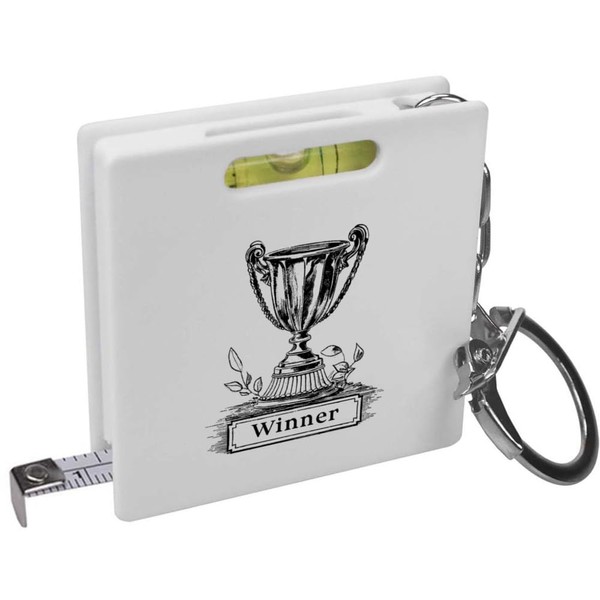 Azeeda 'Winner Trophy' Keyring Tape Measure/Spirit Level Tool (KM00039376)